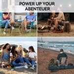 1000Wh Portable Battery Power Station with Fast Fully Charging 1000W Solar