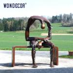 Sad Person Carving Bronze Garden Sculptures Timeless