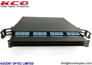 Wholesale 1U 144cores Rack Mounted MTP MPO Optical Patch Panels 0.3m Cable from china suppliers