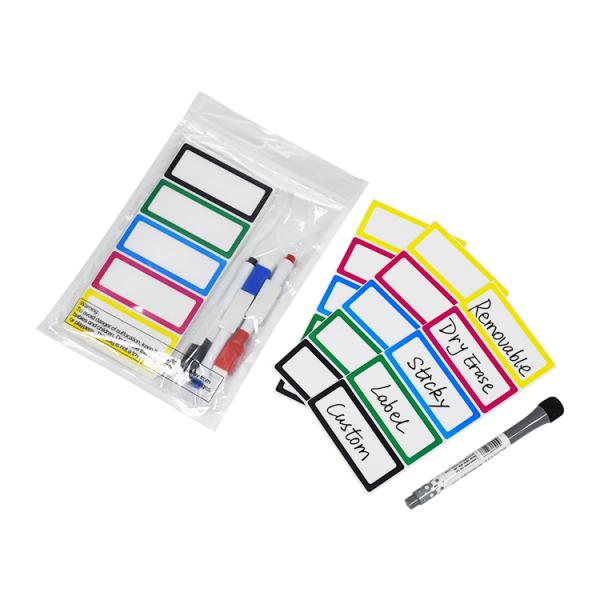 Colorful Frame Magnetic Name Tag Label Reusable Name Stickers For Locker