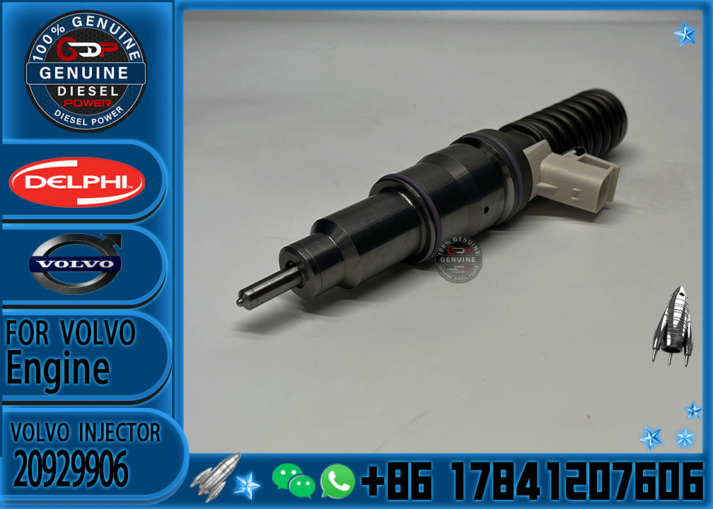 Reman Fuel Injector 20929906 BEBE4D14101 20780666 for Volvo CE Excavator D16 A40E A40F A45G EC700B EC700C EC750D L350F L350H