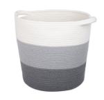 Decorative custom woven cotton rope laundry toys candy storage fabric small