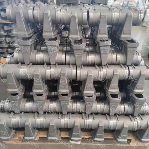 DN150 Resilient Seated Gate Valve Ductile Iron Hand Wheel Non Rising Valve