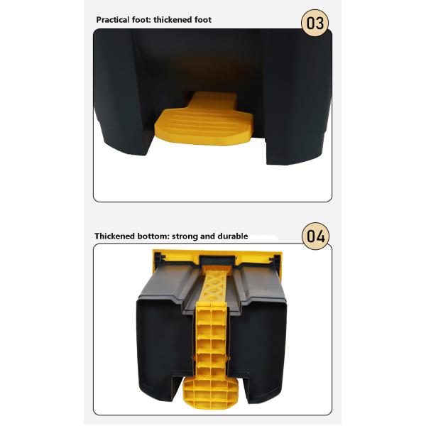 30L/50L/80L/100L Plastic Waste Bin Garbage Can Recycle Office Dustbin With Pedal