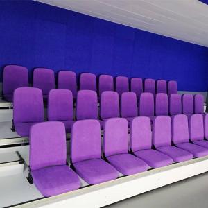 Wholesale purple Floor Mounted Telescopic Seats Retractable Bleacher Seating System from china suppliers