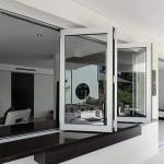 French Style Aluminum Bifold Windows Modern With Heat Insulation Coefficient ≤2