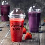Clear Round PET Plastic Cups For Beverages Juices Food Beers Bubble Tea