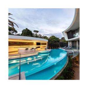 Wholesale Pool for Backyard High Light Transmission Acrylic Endless Swim Spa Fiberglass Transparent from china suppliers