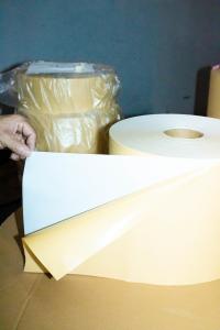 Wholesale Hot Melt Glue Thermal Label Roll , Kraft Paper Jumbo Roll 80u Surface Thickness from china suppliers