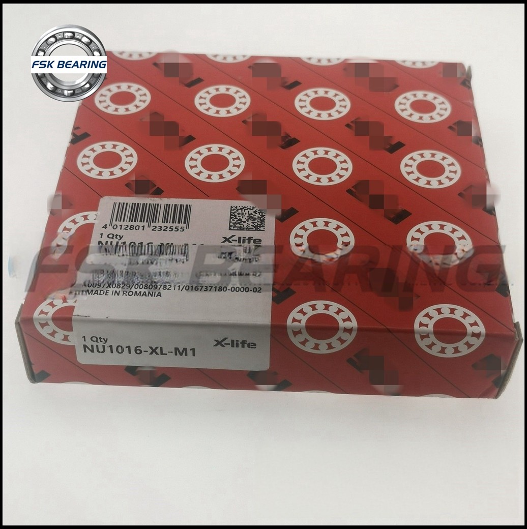Withou Seal NU1016-XL-M1 Single Row Cylindrical Roller Bearing 80*125*22mm Metric Size