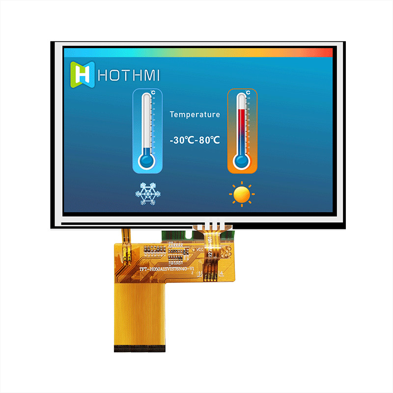 Resistive 5 Inch TFT LCD Display Panel IC 7262 800x480 Dots 40PIN TFT-H050A1SVIST4R40