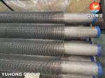 ASTM A312 TP304H Welded Helical Serrated Finned Tubes For Economizer Boiler