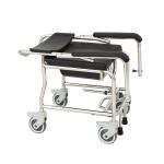 Toilet Chair with Wheeled Potty Steel Lightweight Commode Chair