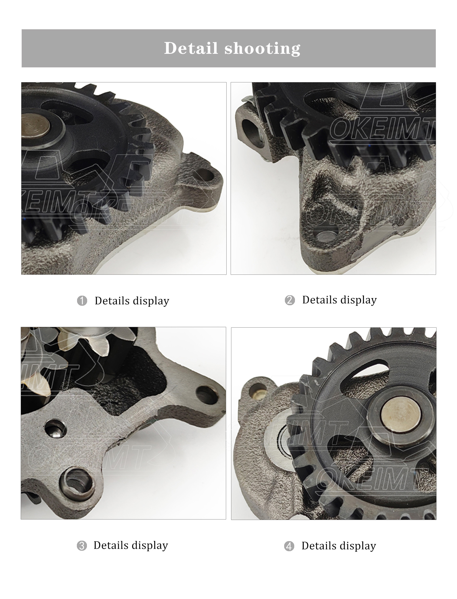 02/802324 Excavator Oil Pump 4HK1 Excavator Engine Parts ISO 9001