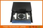 Standard Metal Sliding Tray Fiber Optic 19” Patch Panel 12 / 24 Port Fiber