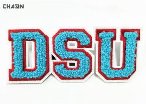 Wholesale Felt Material Letter Combination Chenille Varsity Letter Patches Red , Blue Colour from china suppliers