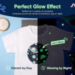 Green Light Noctilucent Luminous Heat Transfer Film Glow-in-the-dark DTF PET