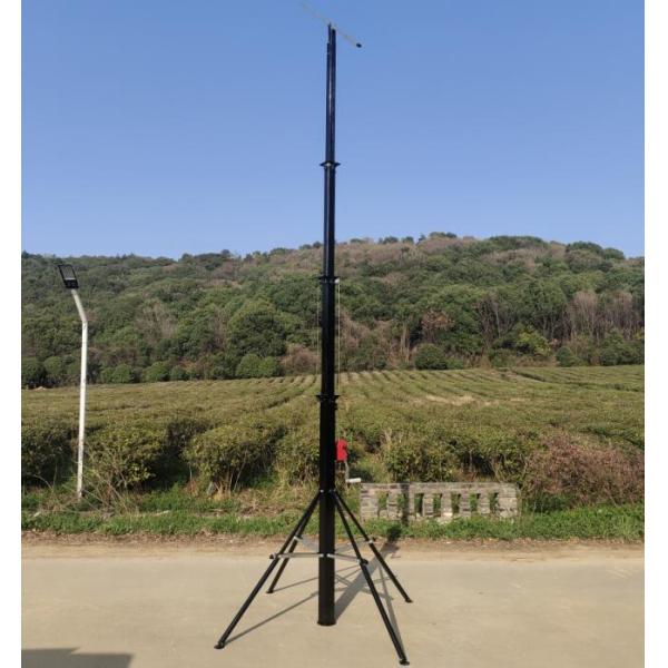 Crank Up 12m Aluminum Light Weight Sports Filming Pole Portable Telescoping Pole