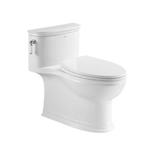 Wholesale 1.1 GPF Elongated One Piece Toilets Left Side Flush Handle Toilet from china suppliers