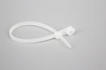 DEMOELE 200mm black self locking multi colored mountable head nylon cable ties