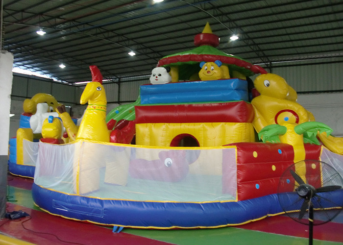 Vivid Waterproof Inflatable Toddler Playground , Inflatable Amusement Park