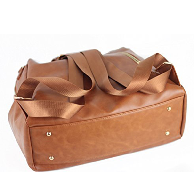 New Arrival Amazing design high quality Leather diaper bags