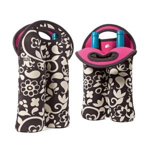 Wholesale Portable 2 Pack Red Wine Bottle Cooler Sleeve , Neoprene Bulk Wine Bottle Cooler Bag from china suppliers