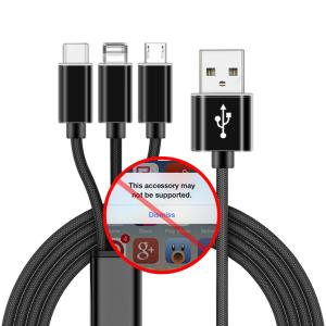 Wholesale 4ft 33 In 1 Iphone Charger Cable Replacement Cloth Braided Fast Charging from china suppliers