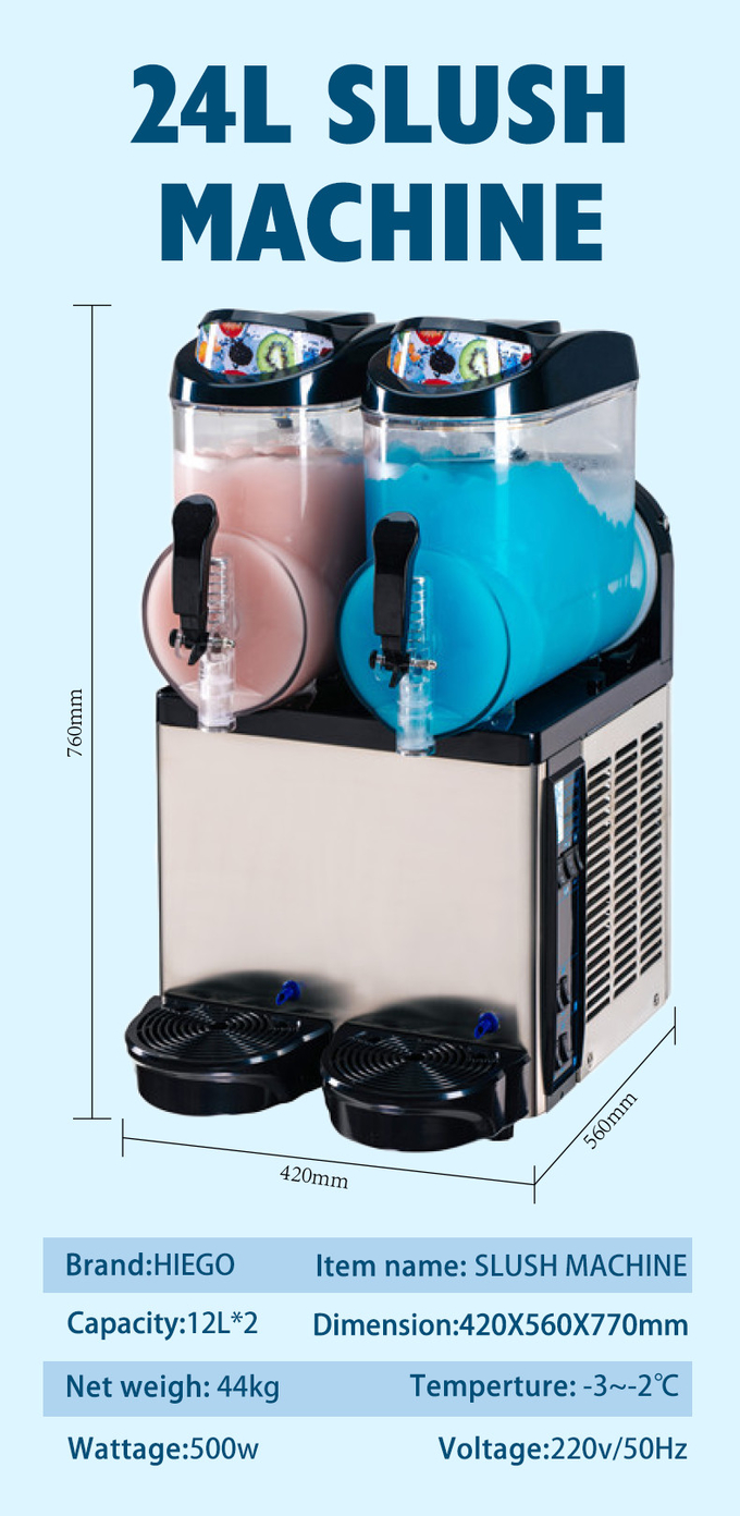 AutoClean Smoothie Slush Machine 12L 24L 36l Commercial Daiquiri Machine