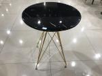 60cm Metal Marble Coffee Table