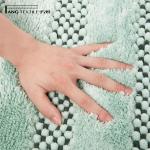Antibacterial 0.8 Inch Pile Shaggy Chenille Bathroom Rugs