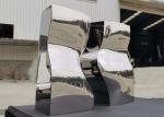 Garden Modern Outdoor Statues Mirror Stainless Steel Public Art Sculpture