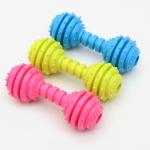 Dog Chew Toy Bone Shape TPR Pet Dog Toy Barbell Stocked for Your Furry Friend