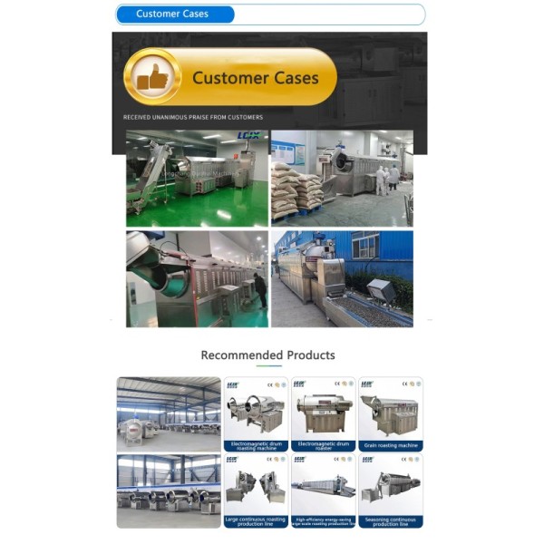 Industrial Continuous Nut Roasting Assembly Line Full Automatic Nut Processing Machine