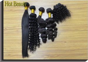Wholesale Peruvian Straight Human Remy Hair Weave Bundles Shedding Free Natural Color from china suppliers