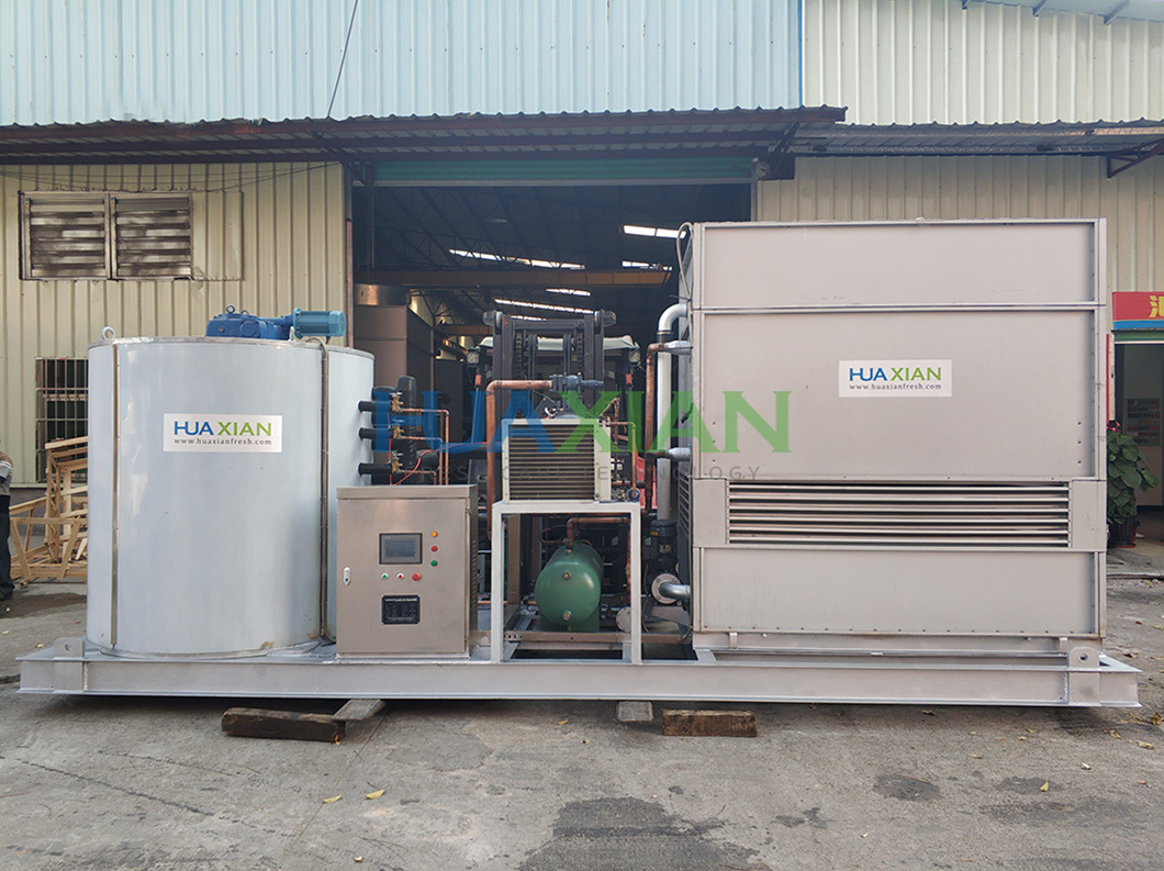 China Factory 25ton Evaporative Cooling Fresh Water Flake Ice Maker/Ice Block/Ice Cube Machine