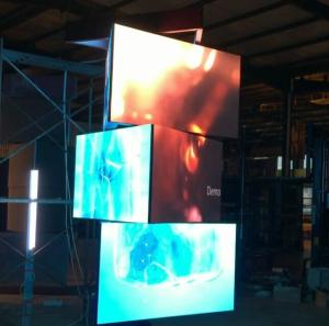 Wholesale New LED Billboard Outdoor 360 Degree Spinning LED Display Panel from china suppliers