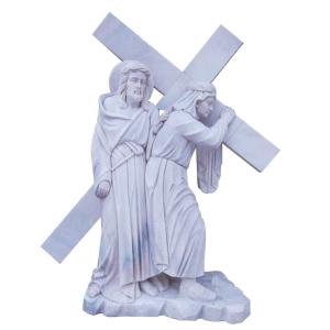 Wholesale Religion Christian Stone Jesus cross marble sculpture,China stone carving Sculpture supplier from china suppliers