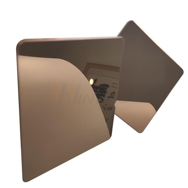 ASTM A240 Grade 201 304 316 Red Copper Stainless Steel Cold Rolled Sheet Mirror
