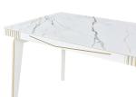 ISO14001 Minimalist Marbled Stone Slate Dining Table
