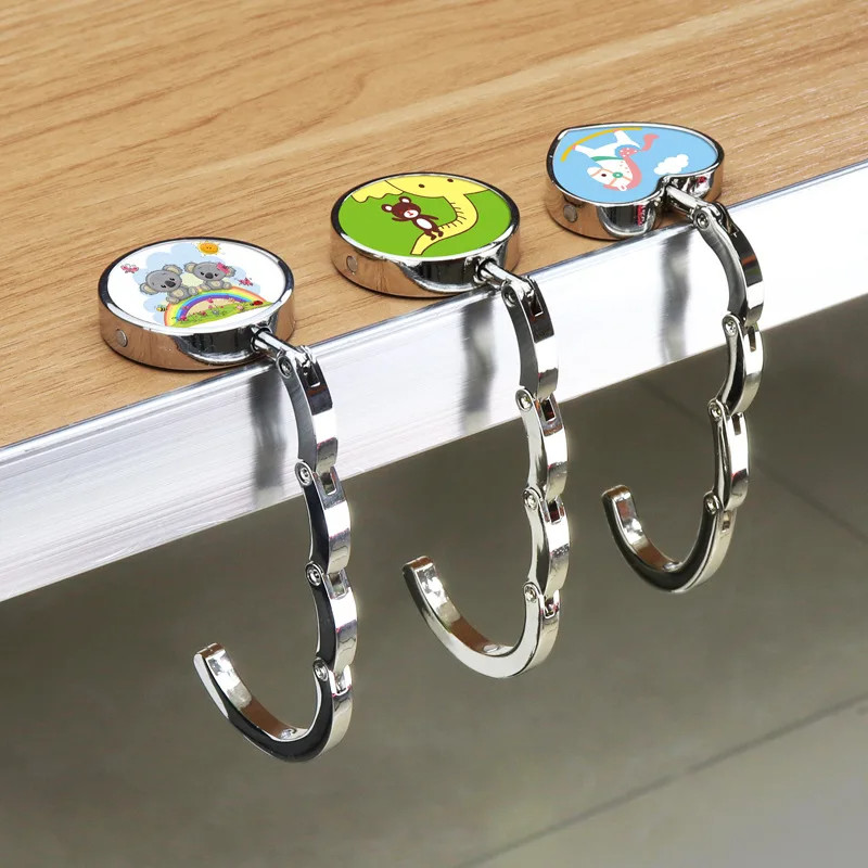 Folding Purse Table Hook Handbag Holder Custom Logo Bag Hanger