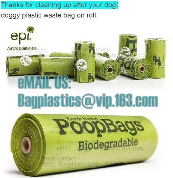 Pet Dog Waste bags Poop Pooper Scoopers for Bags on Board biodegradable 5 Color