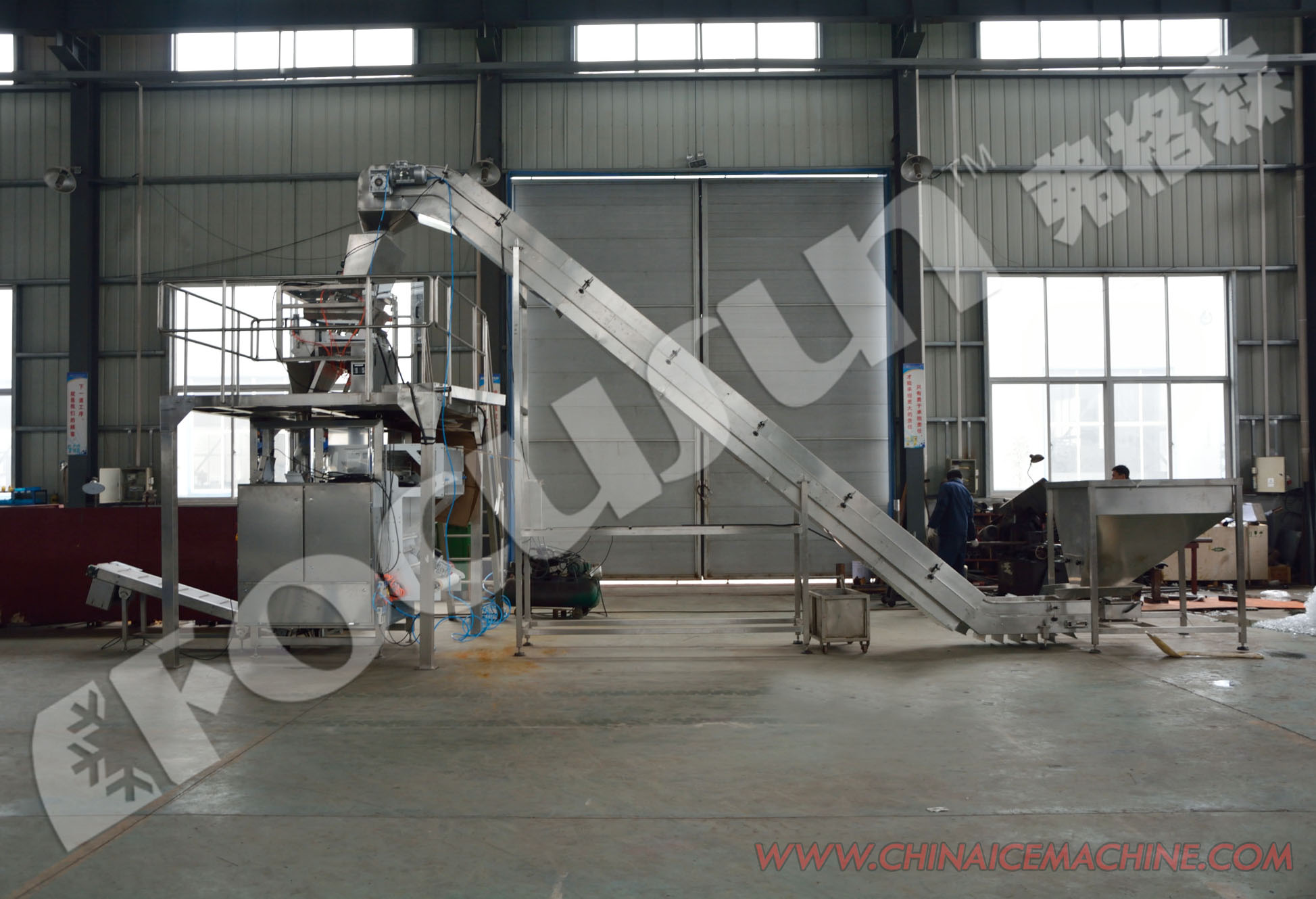 Ice Filling Material Fully Automatic Ice Packer for Time-Saving Packaging Solutions
