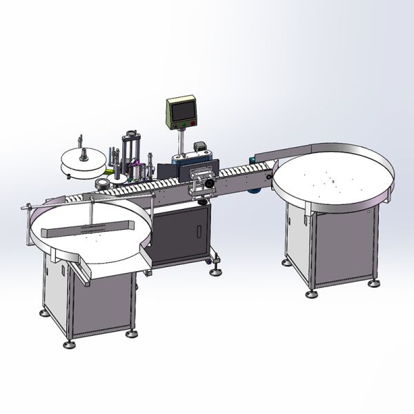 Sticker Bottle Labeling Equipment Machine For Round Container Distilleries 100BPH