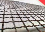 Antique Black Woven Metal Fabric , Stainless Steel Woven Mesh With Square
