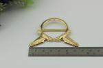 Fashion gold color 32 & 47 mm round shape double bird patter decorative metal