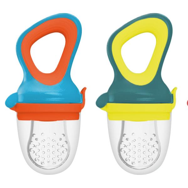 Custom Logo Infant Pacifier Food Grade Silicone Infant Feeder Pacifier Fruit