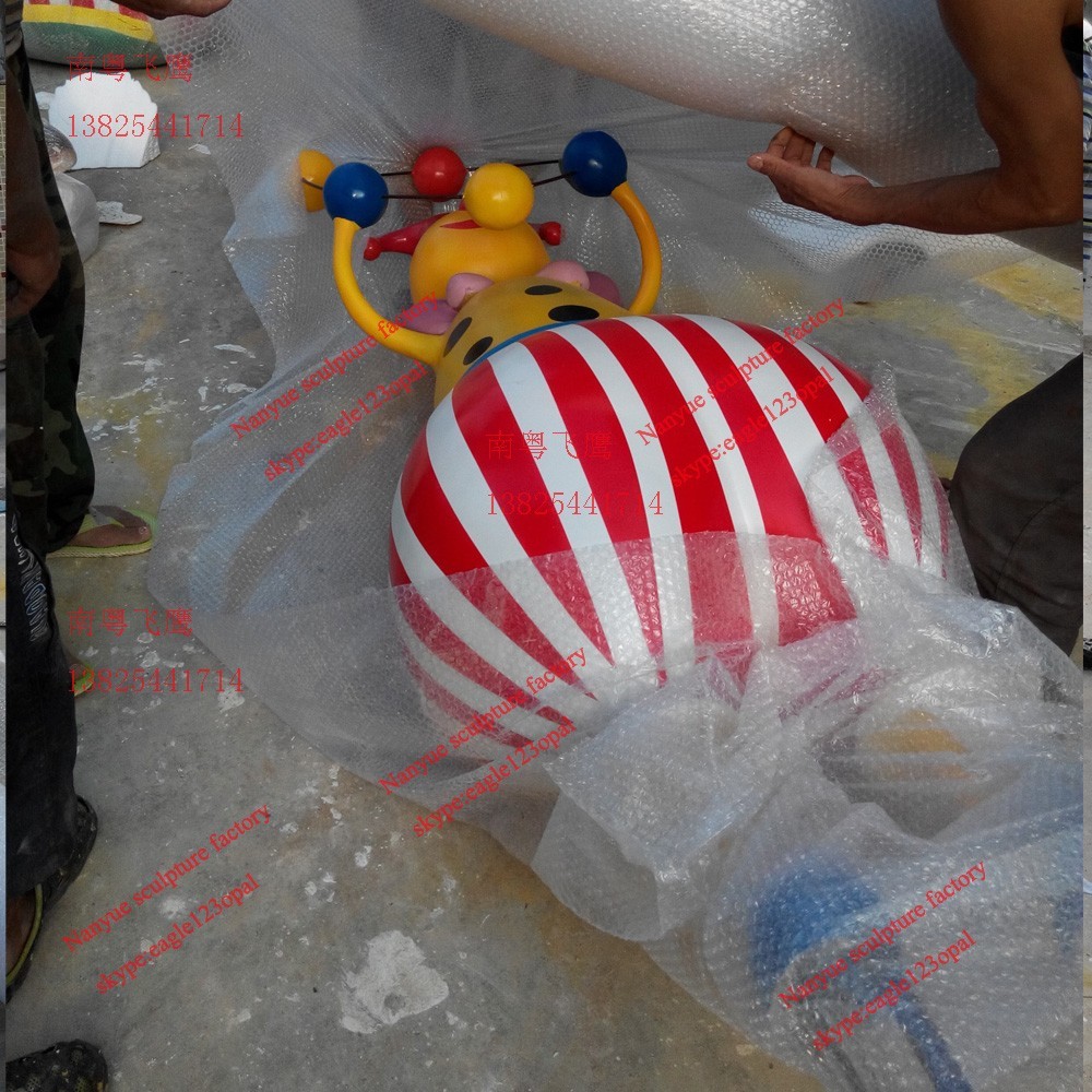 Outdoor Garden sculpture clown statue strong fiberglass material in garden/ plaza/ shopping mall for attraction