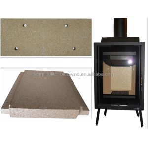Wholesale Expanded Vermiculite Yellow Fireplace Thermal Insulation Board for Benefit from china suppliers