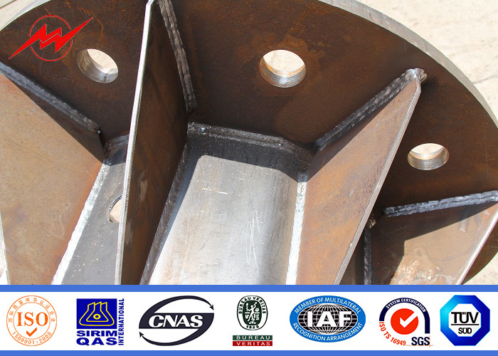20m Port Professional High Mast Light Pole Hot Dip Galvanization OEM Customized